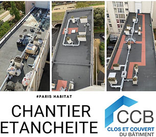 Chantier Etanchéité Paris Habitat